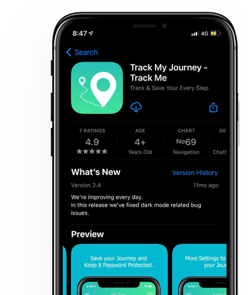 track my journey appstore